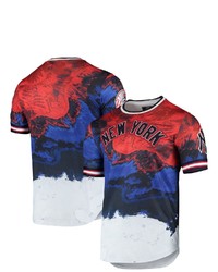 PRO STANDARD Redroyal New York Yankees Red White And Blue Dip Dye T Shirt