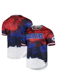 PRO STANDARD Navyred Green Bay Packers Americana Dip Dye T Shirt