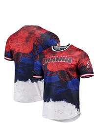 PRO STANDARD Navyred Tampa Bay Buccaneers Americana Dip Dye T Shirt