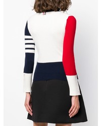 Thom Browne Colourblock Ribbed Turtleneck Sweater