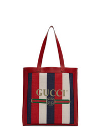 Gucci Tricolor Striped Tote