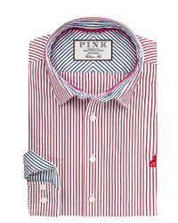 Thomas Pink Keane Stripe Classic Fit Button Cuff Shirt