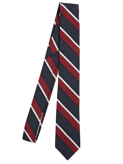 Thom Browne 55cm Striped Silk Tie | Where to buy & how to wear