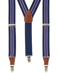 Wembley Wide Striped Stretch Suspenders