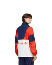 adidas Originals Red And Navy Colorblock Track Jacket