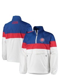 G-III SPORTS BY CARL BANKS Whiteroyal Chicago Cubs No Huddle Half Zip Jacket At Nordstrom