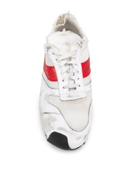 Marni Distressed Asymmetric Sneakers