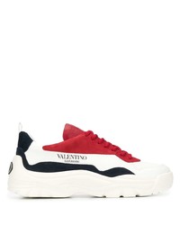 Valentino Garavani Panelled Lace Up Sneakers