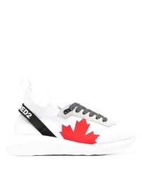 DSQUARED2 Logo Print Knitted Sneakers