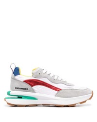 DSQUARED2 Slash Panelled Low Top Sneakers