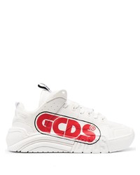 Gcds Slim Skate Logo Print Chunky Sneakers