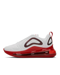 Nike White And Red Air Max 720 Se Sneakers