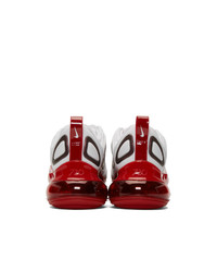Nike White And Red Air Max 720 Se Sneakers