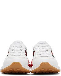 Gucci White Red Rython Sneakers
