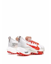 Nike X Off White Air Zoom Tempo Next% Sneakers Solar Red