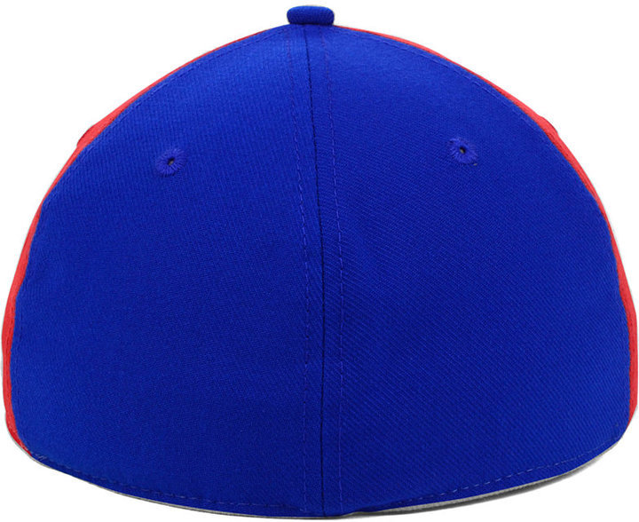 NCAA Adidas Kansas Jayhawks KM24Z Cuffless Blue Knit Beanie Winter Hat  Striped - Sinbad Sports Store