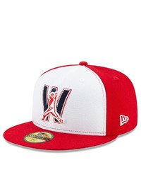 New Era White Washington Nationals Alternate 4 2020 Authentic Collection On Field 59fifty Fitted Hat