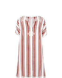 White and Red Beach Dress