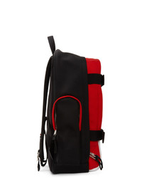 Burberry White And Red Large Nevis Backpack