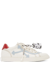 Off-White Blue New Vulcanized Low Sneakers