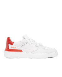 Givenchy White And Red Two Tone Wing 2020 Sneakers
