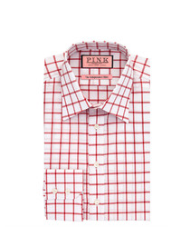Thomas Pink Hornsey Check Slim Fit Button Cuff Shirt