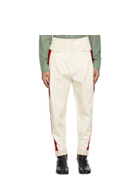 White and Red Chinos