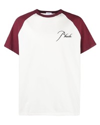 Rhude Logo Embroidered Cotton T Shirt