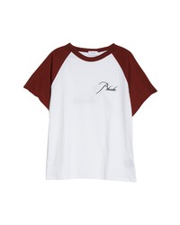 Rhude Logo Raglan Cotton T Shirt