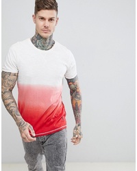 Ringspun Ombre T Shirt Red