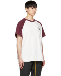 Rhude White Embroidered T Shirt