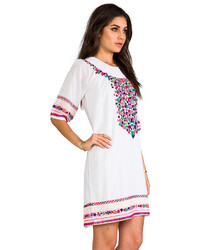 Pia Pauro Embroidered Off The Shoulder Dress