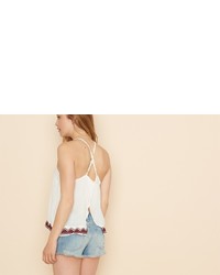 Garage Embroidered Cross Back Cami
