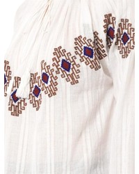 Talitha Isha Embroidered Cotton Blouse