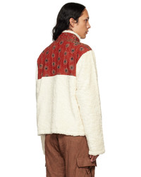 Karu Research Off White Kantha Embroidery Jacket