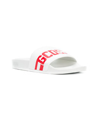 White and Red Flip Flops
