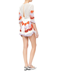 Alice McCall White Embroidered Never Ever Playsuit