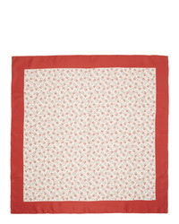Gucci Off White And Red Liberty London Edition Floral Scarf