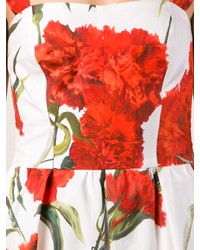Dolce & Gabbana Dolce And Gabbana Carnation Print Dress