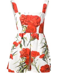 Dolce & Gabbana Dolce And Gabbana Carnation Print Dress