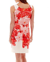 Studio 1 Sleeveless Floral Print Fit And Flare Dress