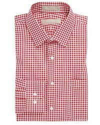 White and Red Gingham Shirt