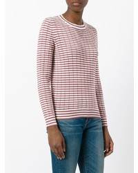 A.P.C. Annabelle Striped Pointelle Knit Sweater
