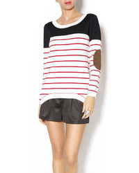Kate Collection Color Blocked Striped Sweater