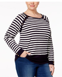 Karen Scott Plus Size Striped Sweater Only At Macys