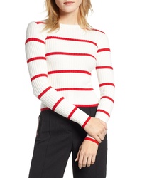 Bishop + Young Serena Stripe Ribbed Crop Sweater