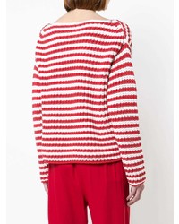 Mansur Gavriel Striped Boatneck Sweater
