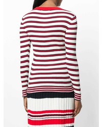 Chinti & Parker Striped Ribbed Jumper