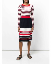 Chinti & Parker Striped Ribbed Jumper