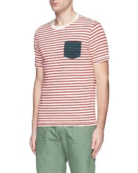 Alex Mill Bengal Stripe Cotton Slub Jersey T Shirt